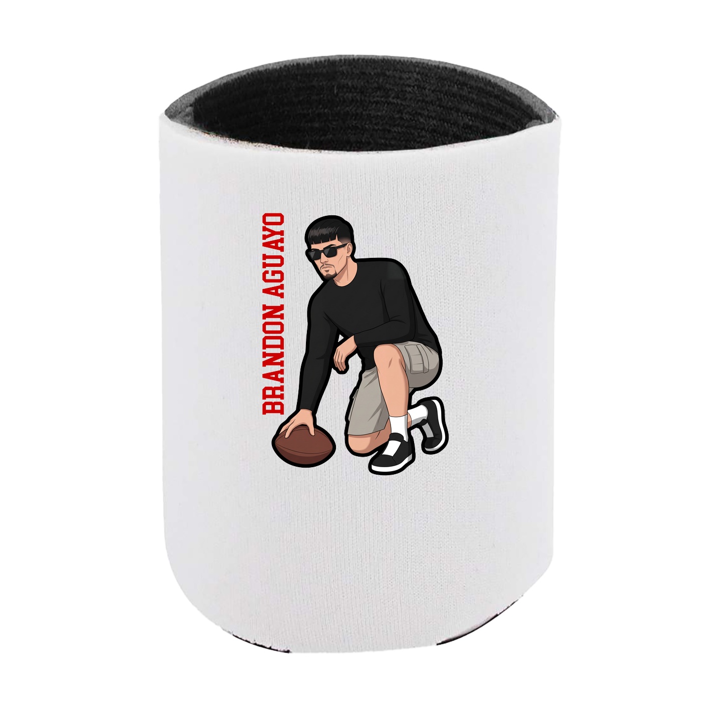 Can Holder — Name Vertical in White