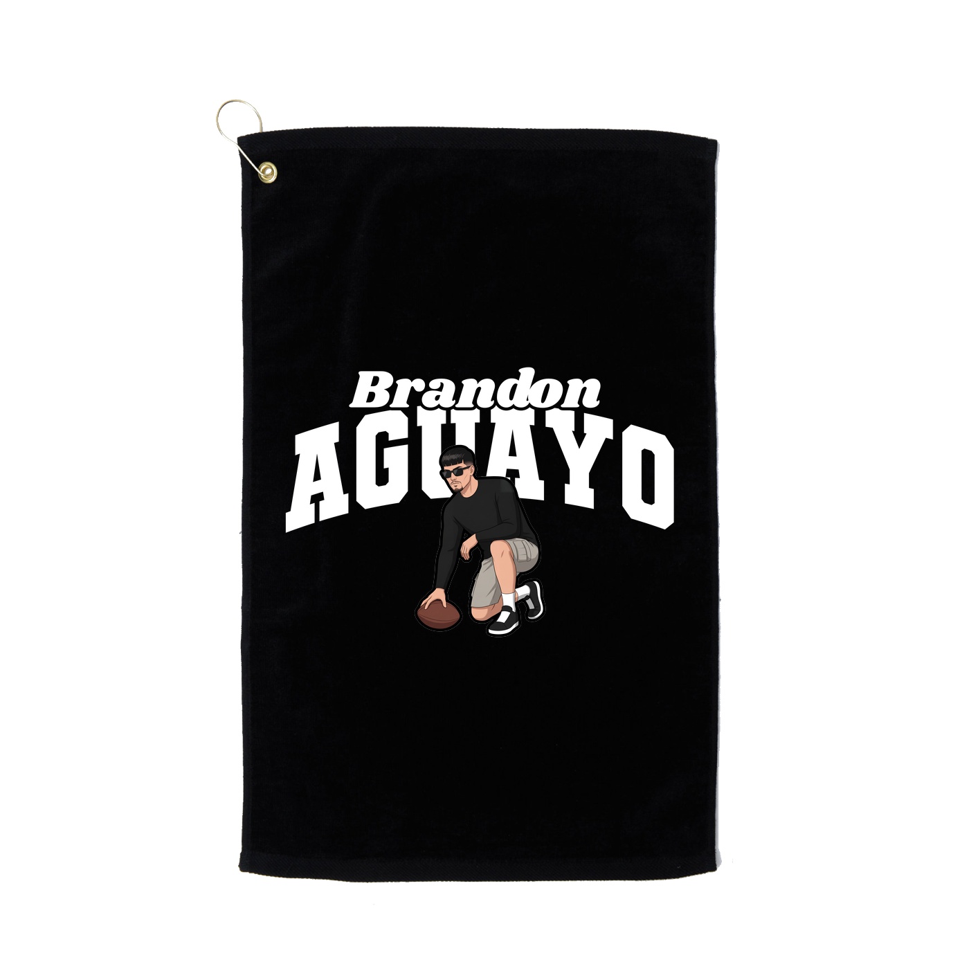 Golf Towel — Signature Arch in Black