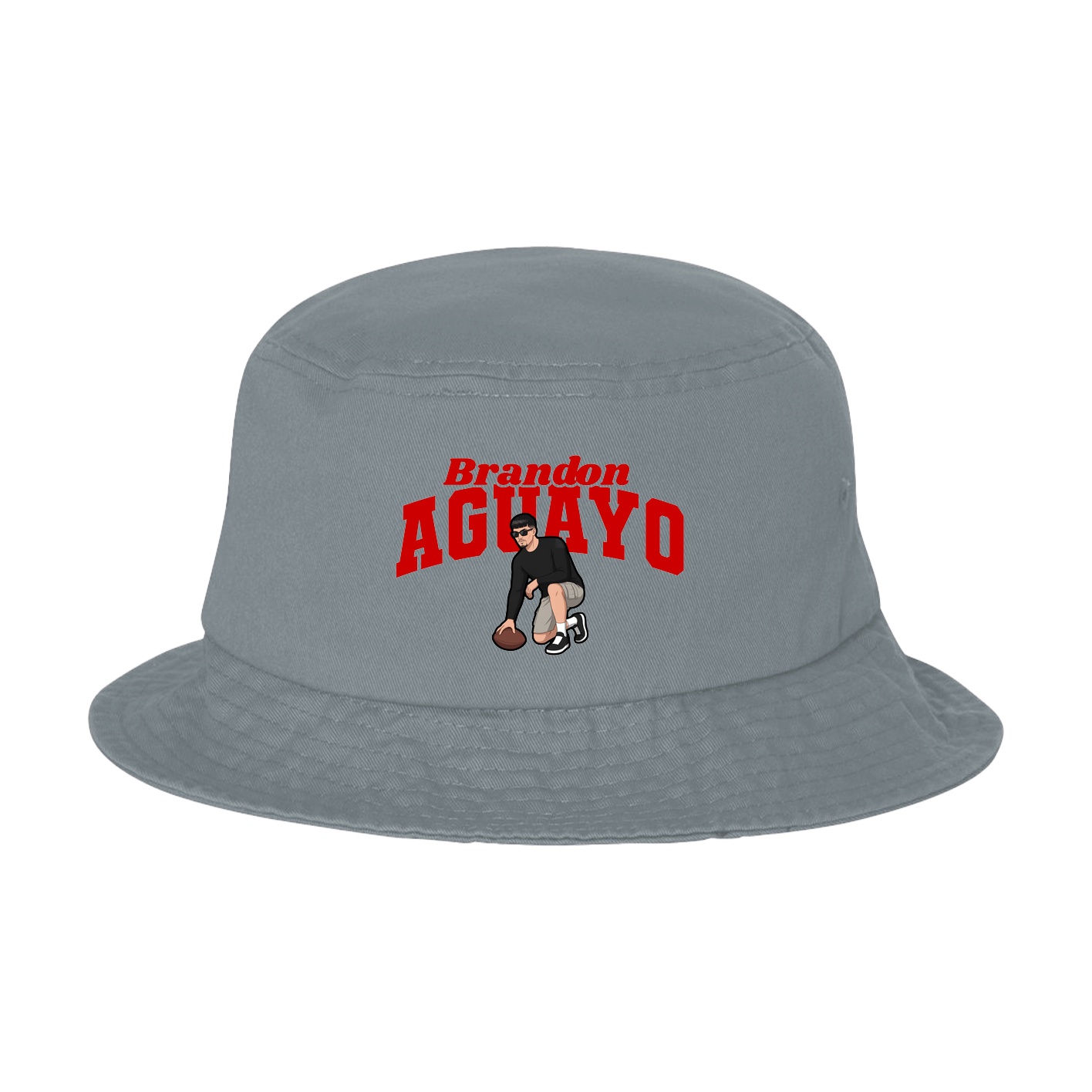 Bucket Cap — Signature Arch in Grey