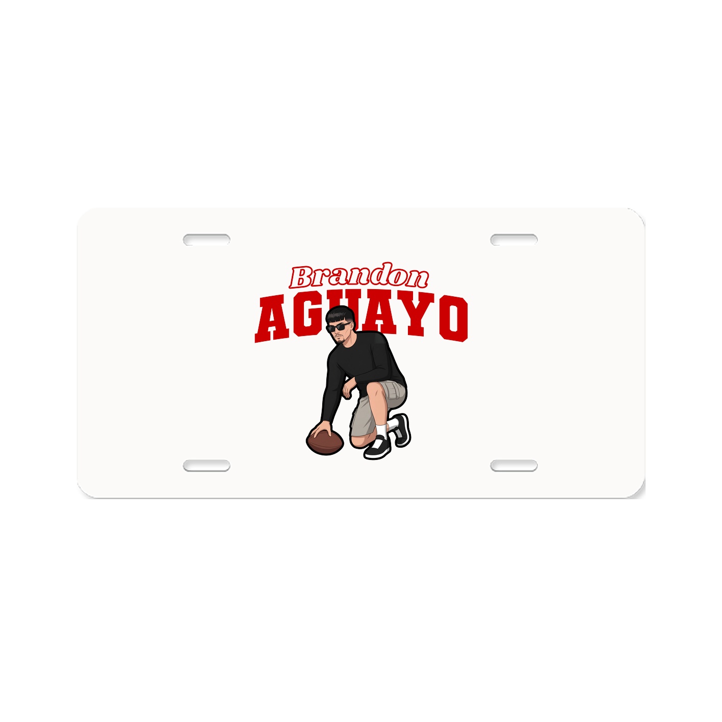 License Plate — Name Arch in Classic