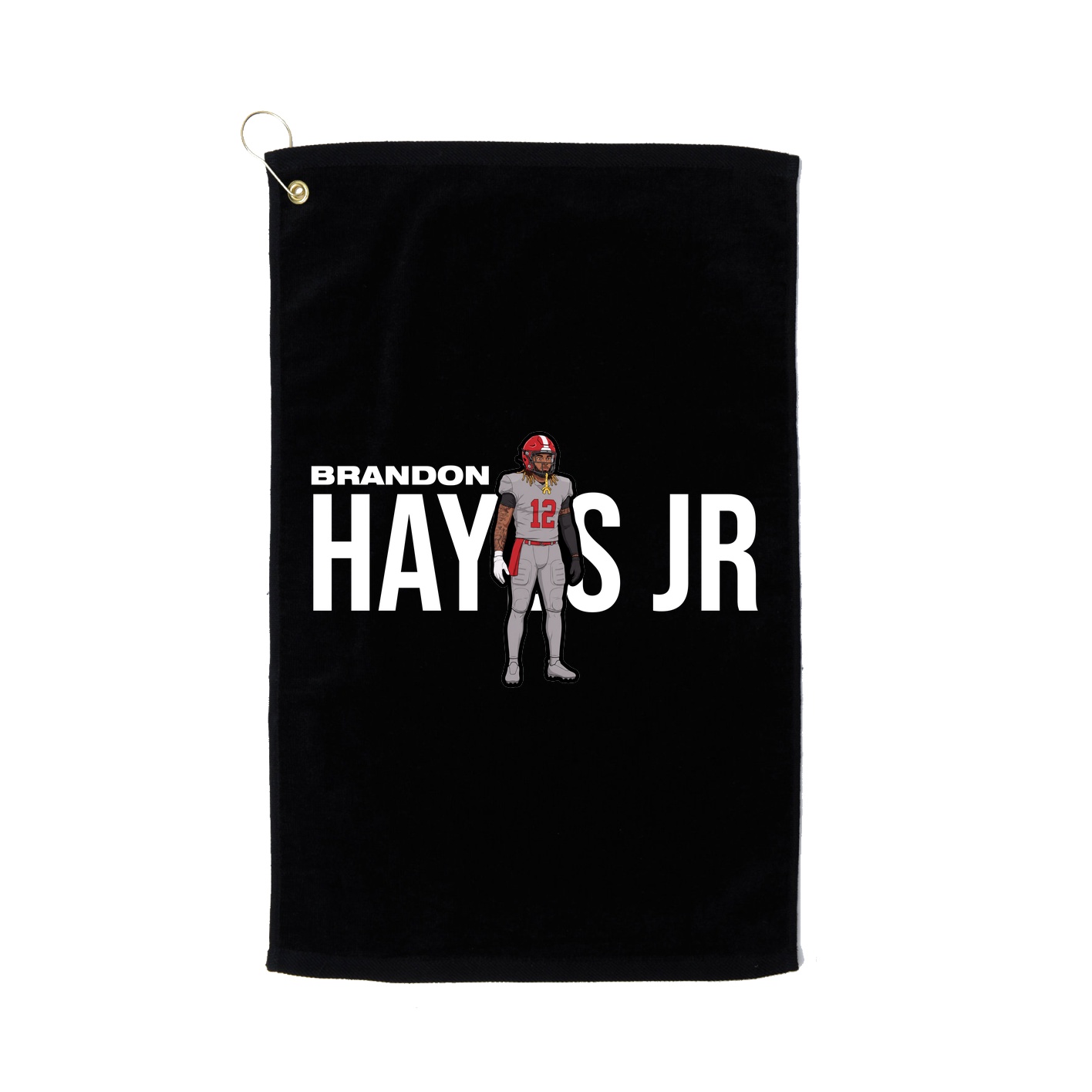 Golf Towel — Player Name in Black