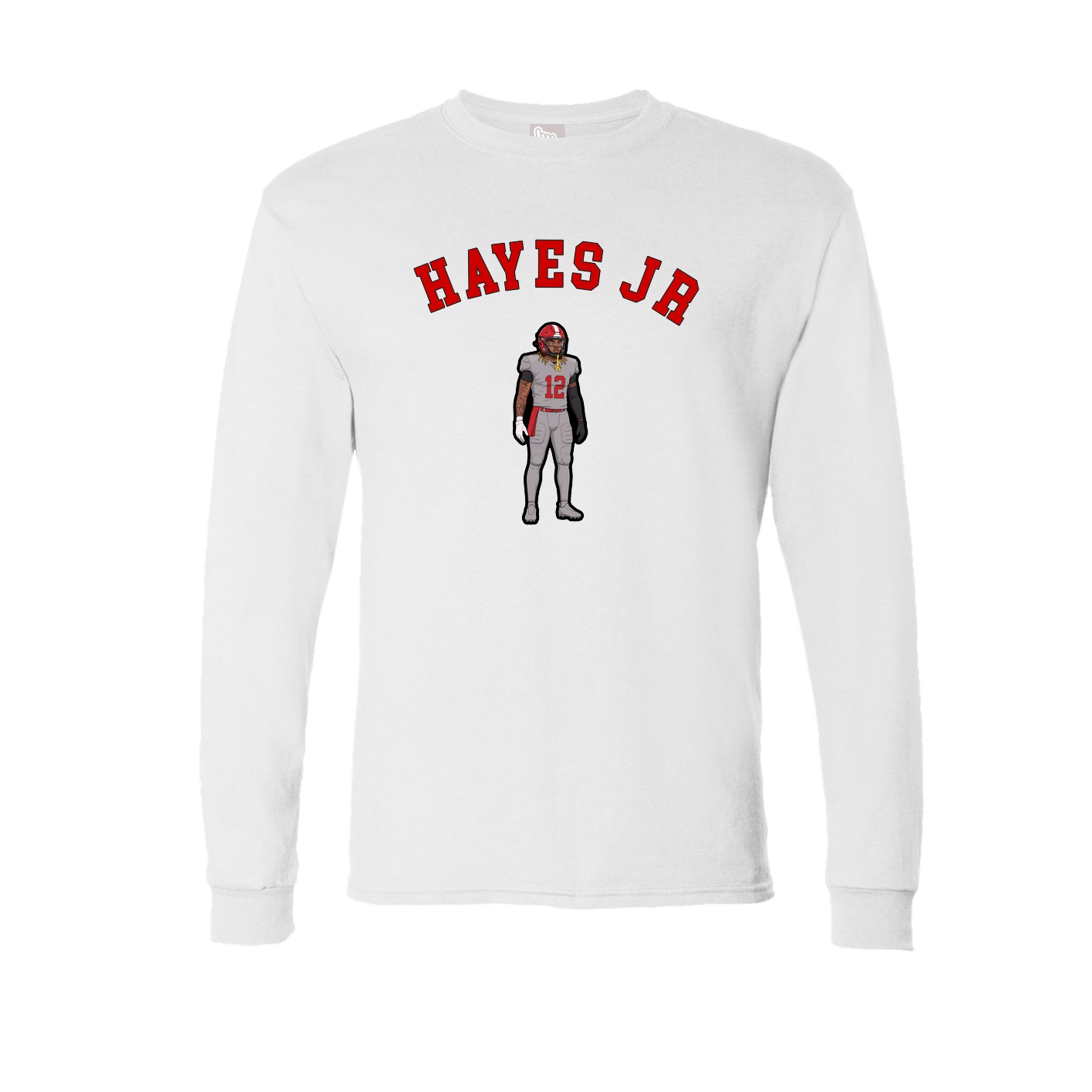 Long Sleeve Tee — Shirsey Arch in White