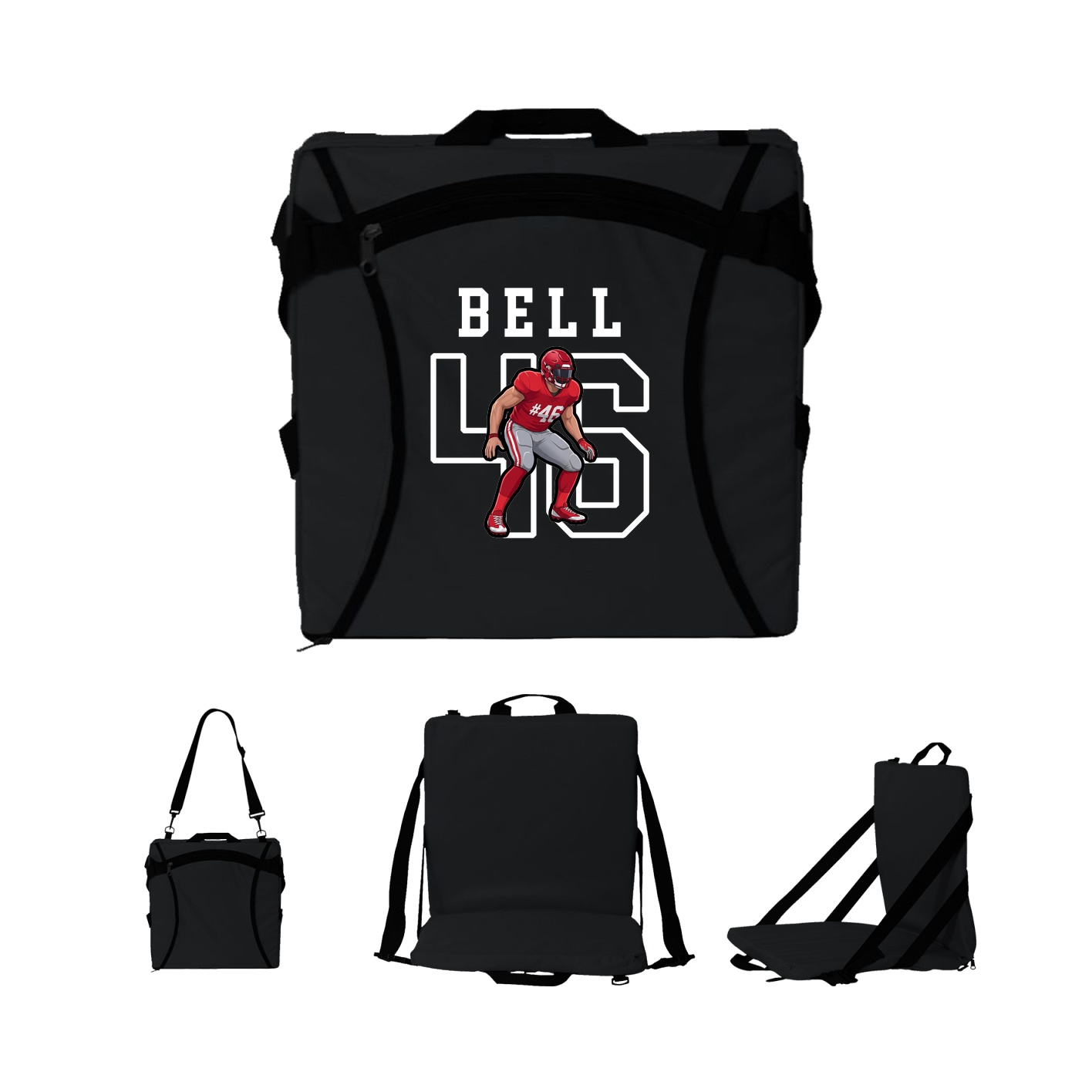 Folding Stadium Seat — Shirsey in Black