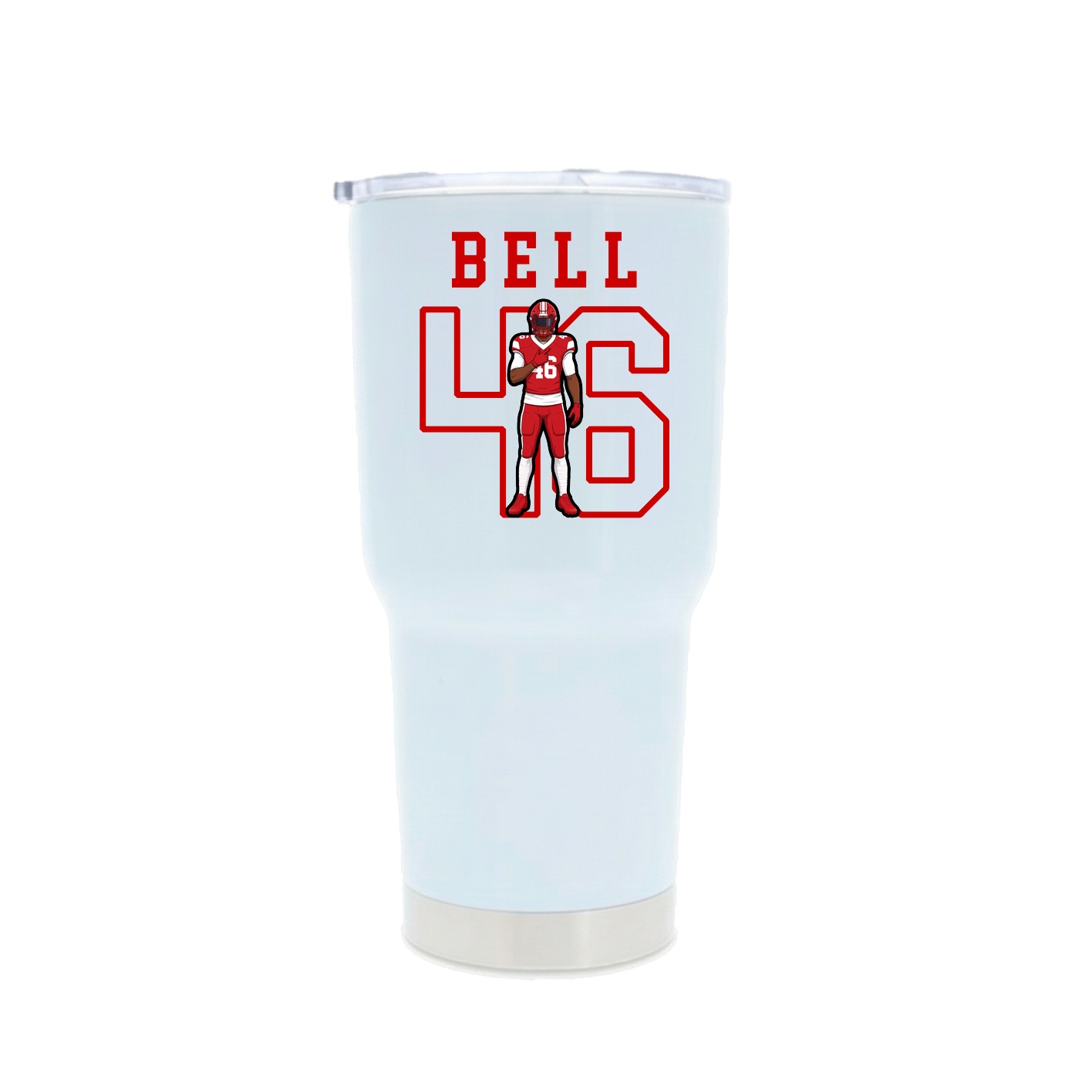 30oz Stainless Steel Tumbler — Shirsey in White