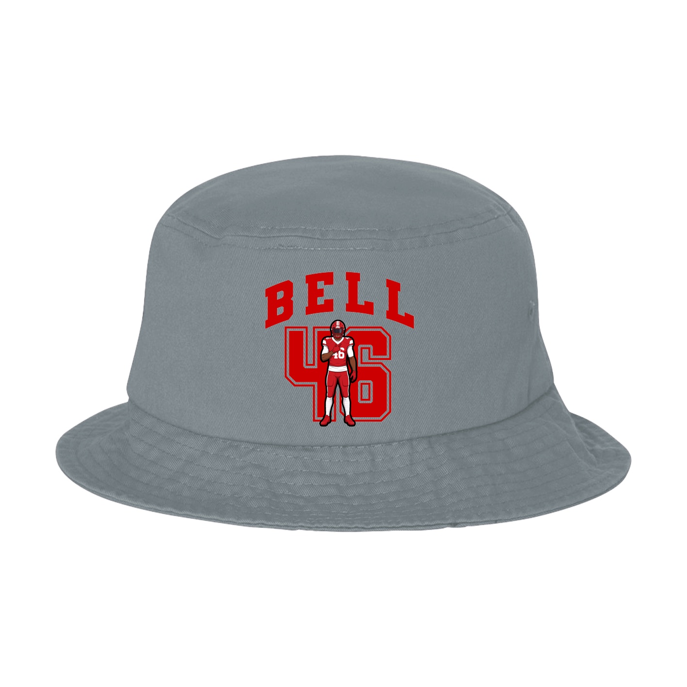 Bucket Cap — Number in Grey
