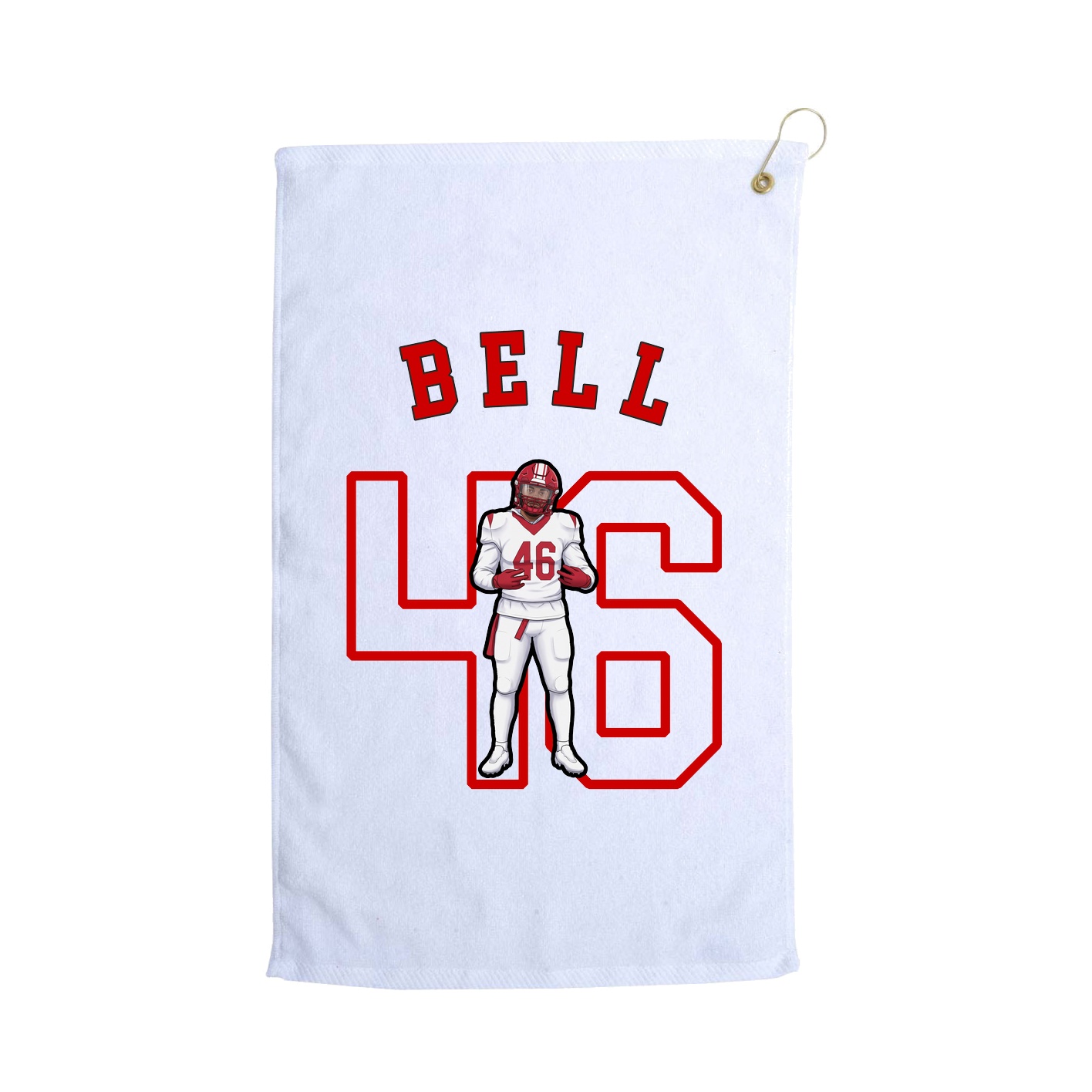 Golf Towel — Shirsey Arch in White