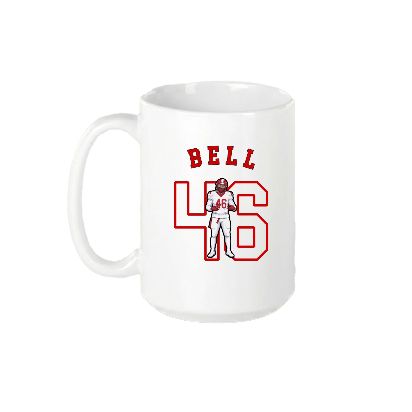 15oz Coffee Mug — Shirsey Arch in White