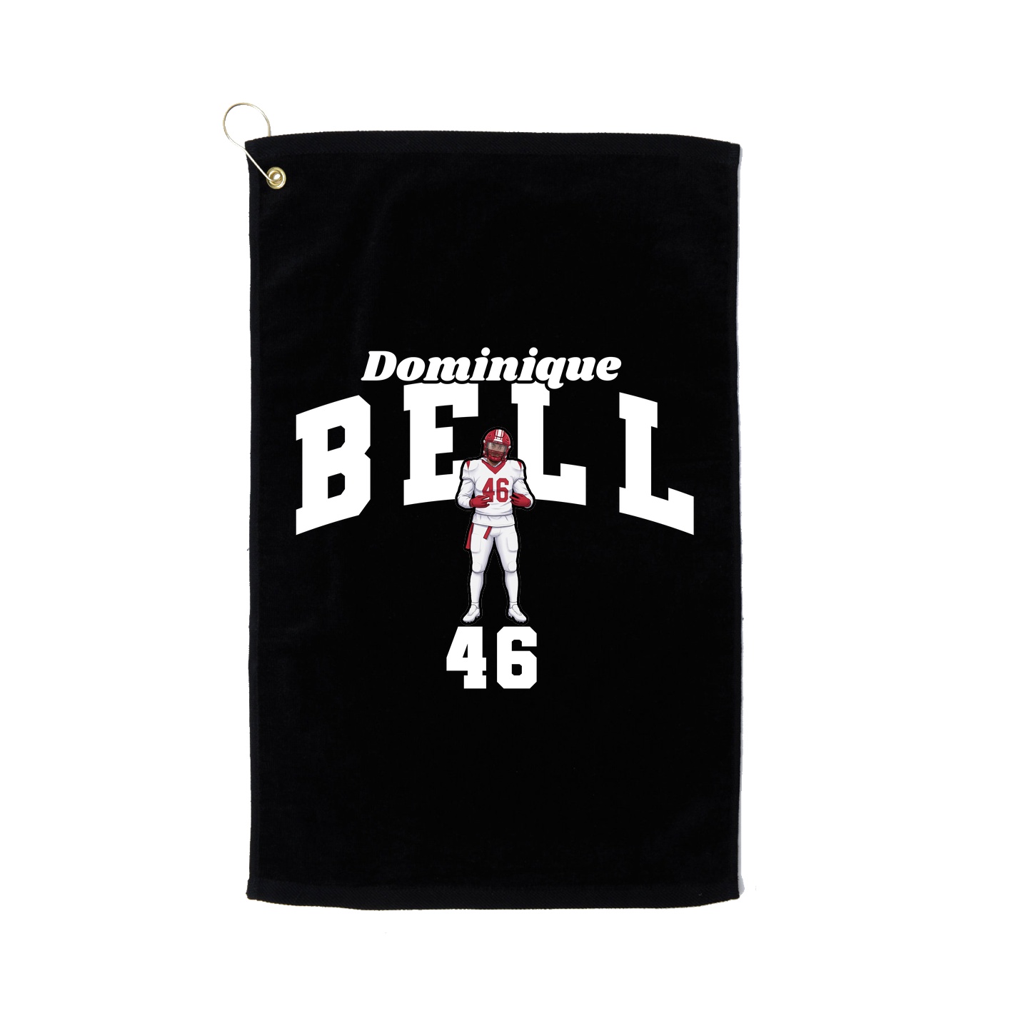 Golf Towel — Signature Arch in Black