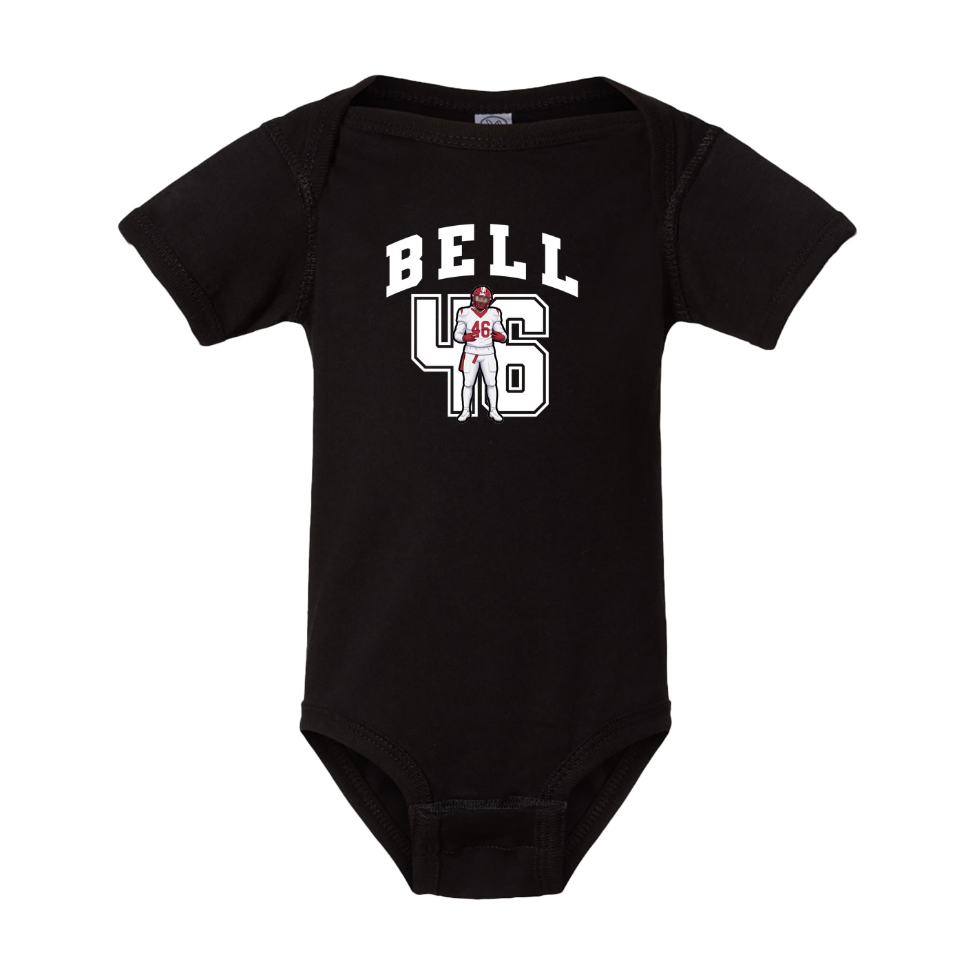 Baby Onesie — Number in Black