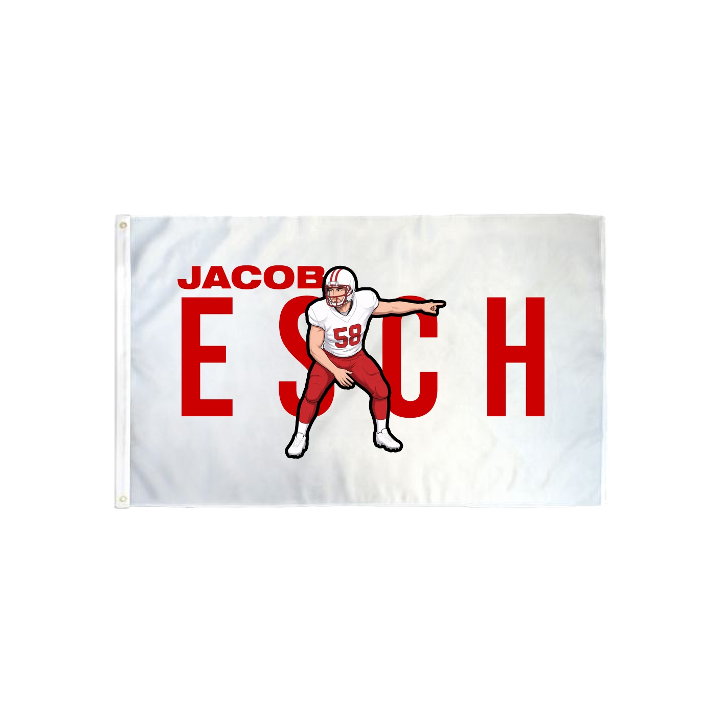 3x5 Flag — Player Name in Classic