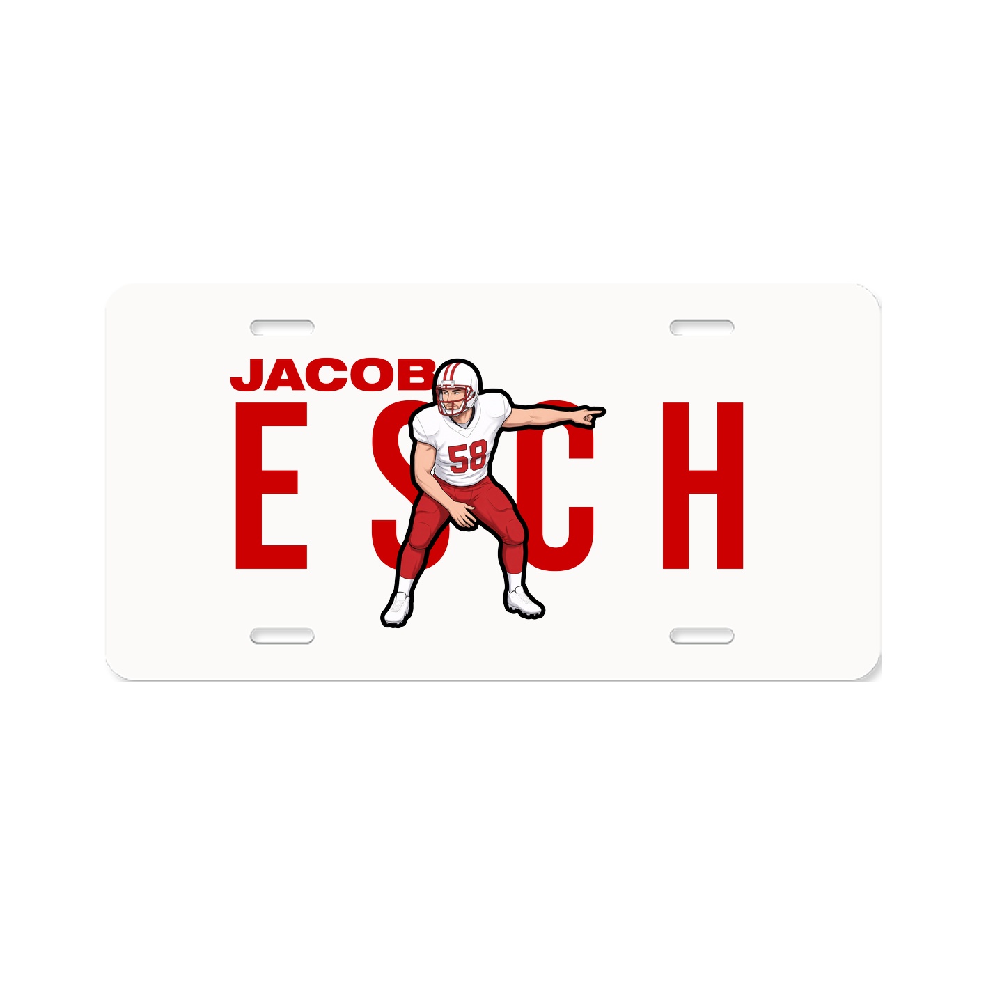 License Plate — Player Name in Classic