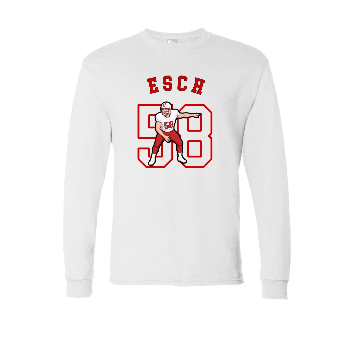 Long Sleeve Tee — Shirsey Arch in White