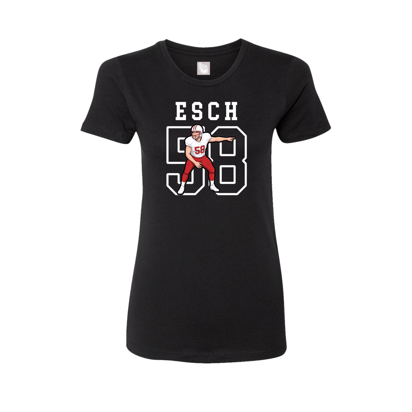 Fitted Women's Tee — Shirsey in Black