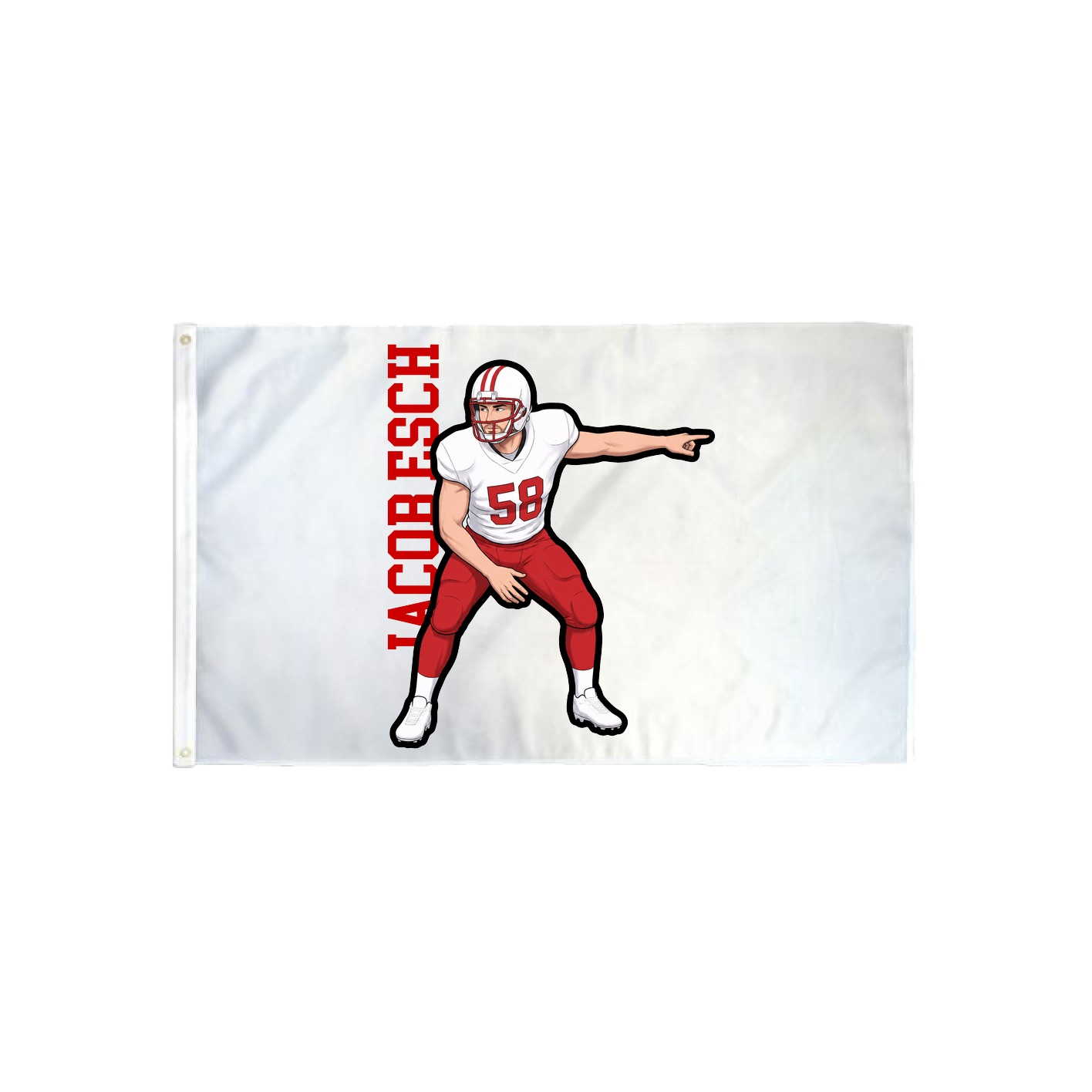 3x5 Flag — Name Vertical in Classic