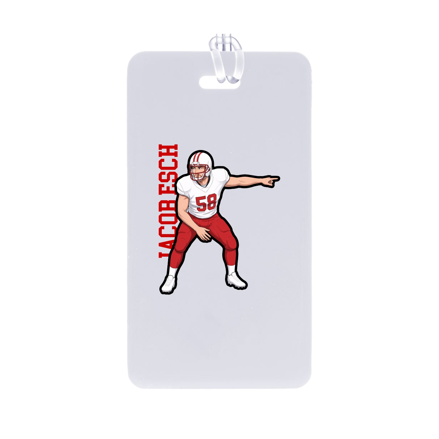 Bag Tag — Name Vertical in Classic