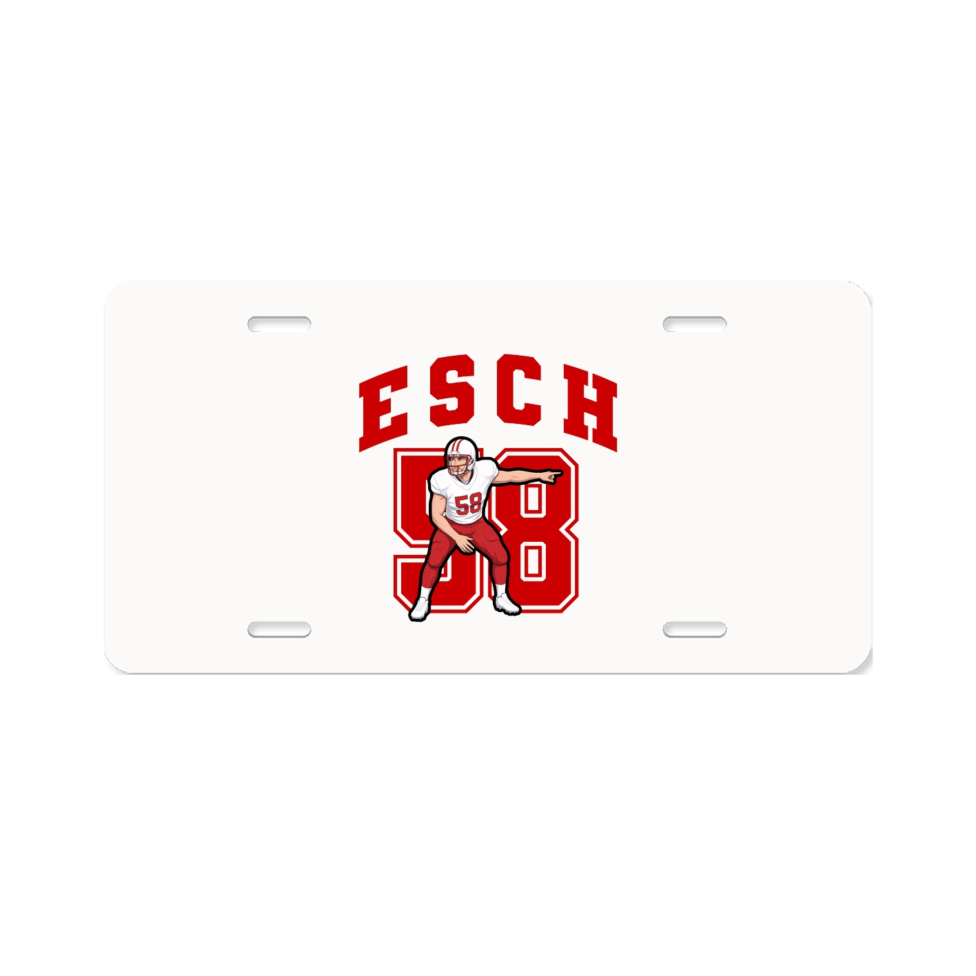 License Plate — Number in Classic