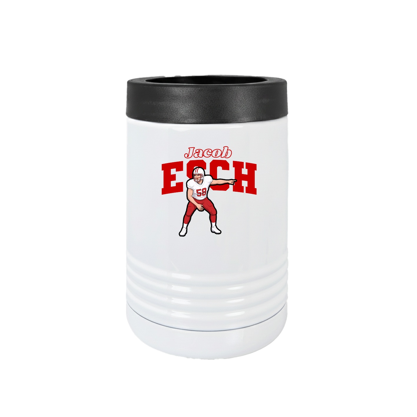 Beverage Holder — Name Arch in White