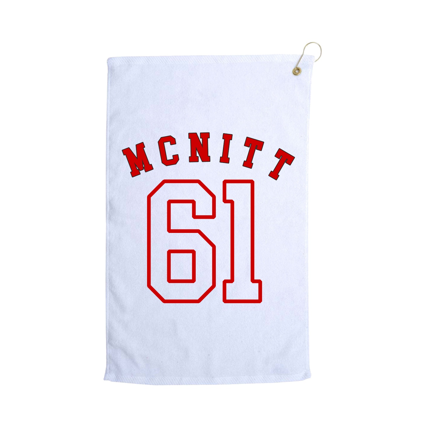 Golf Towel — Shirsey Arch in White