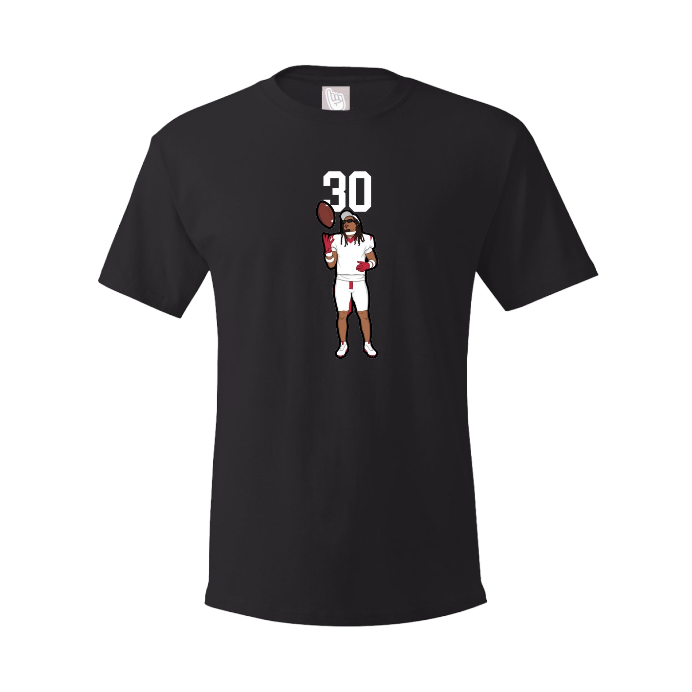 Youth Tee — Number Top in Black