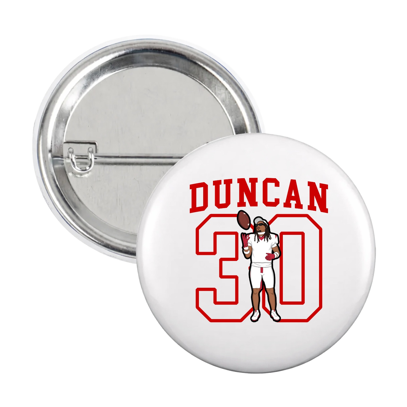 Game Day Button — Shirsey in White