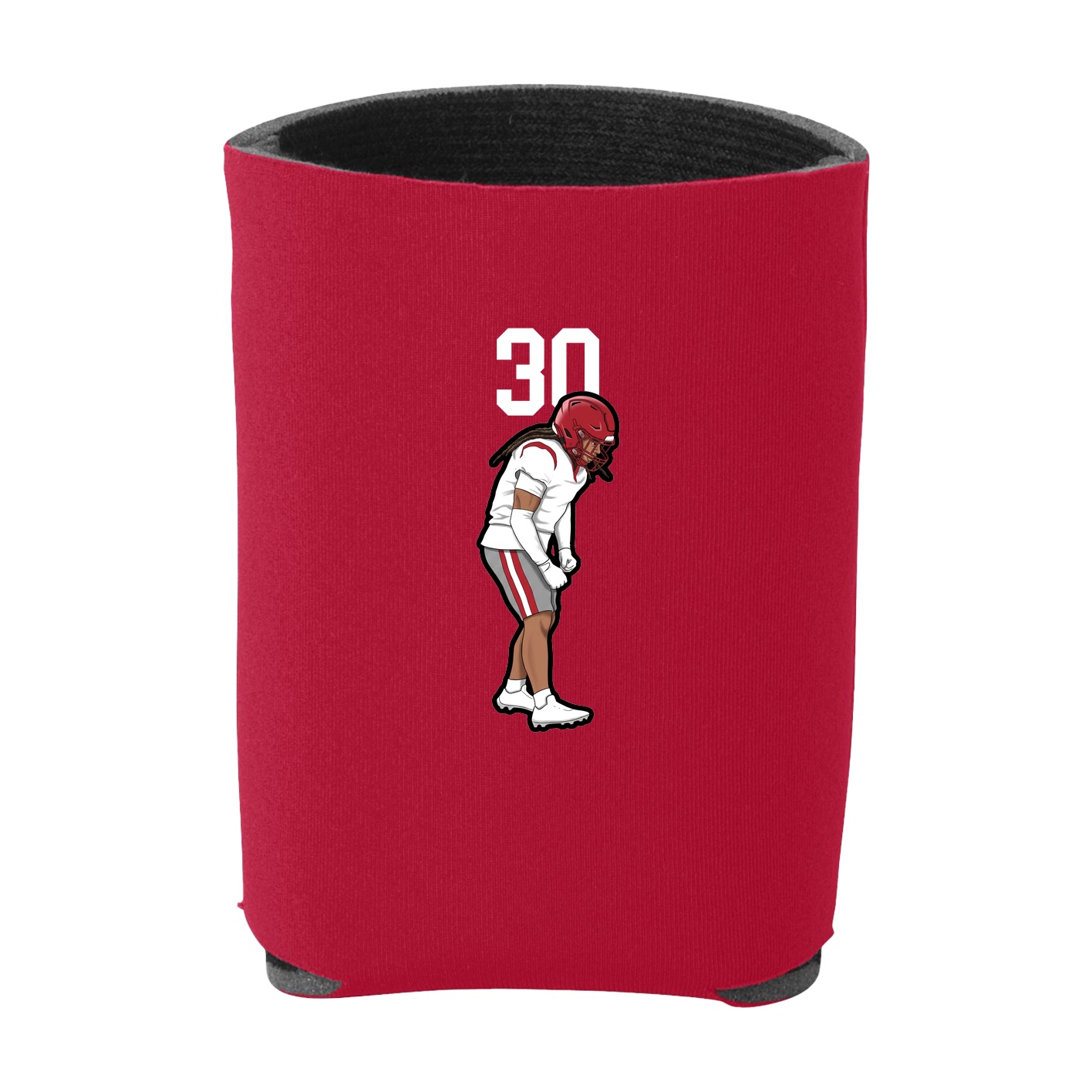 Can Holder — Number Top in Red