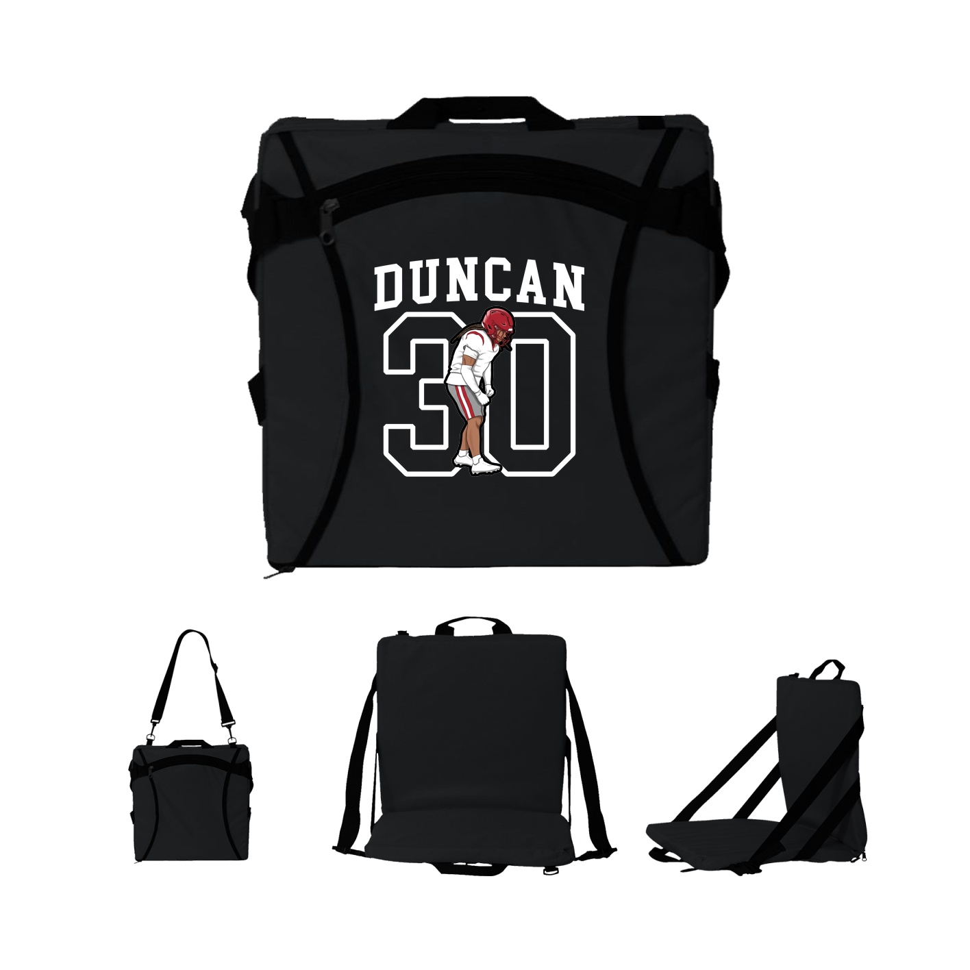 Folding Stadium Seat — Shirsey in Black