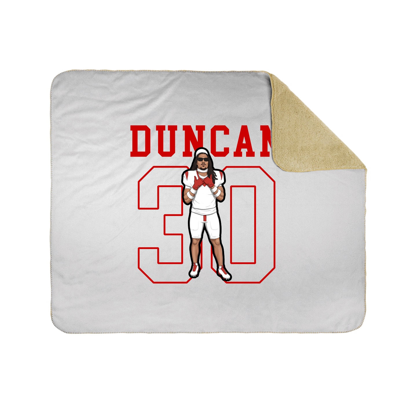 Throw Blanket — Shirsey in White