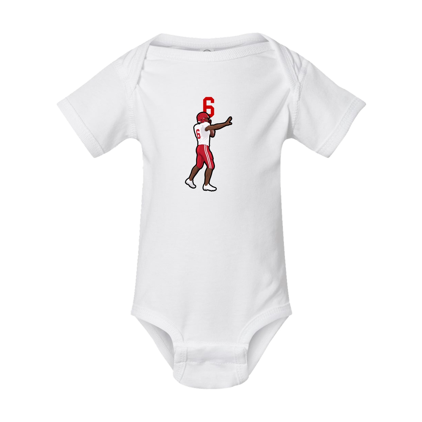Baby Onesie — Number Top in White