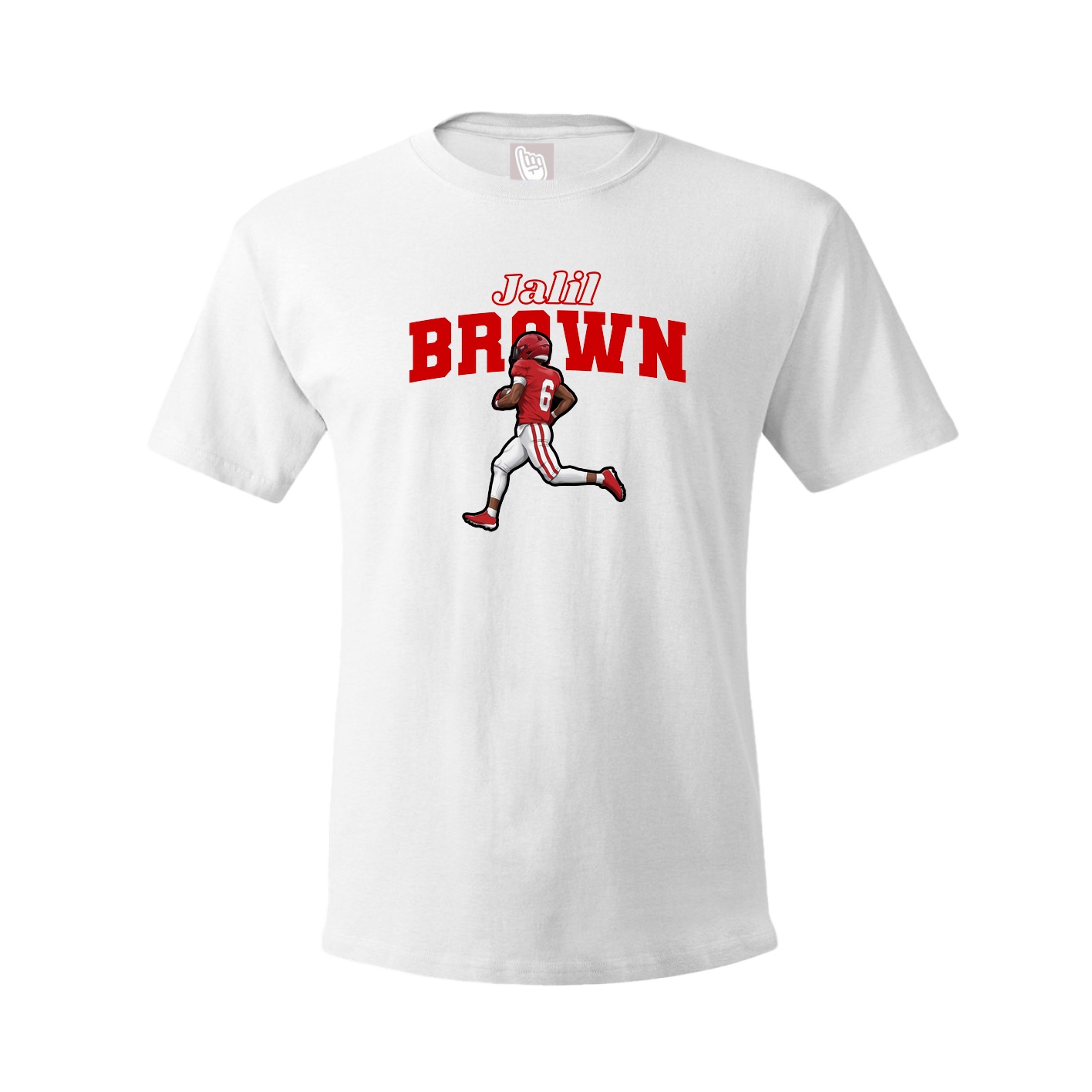 Youth Tee — Name Arch in White
