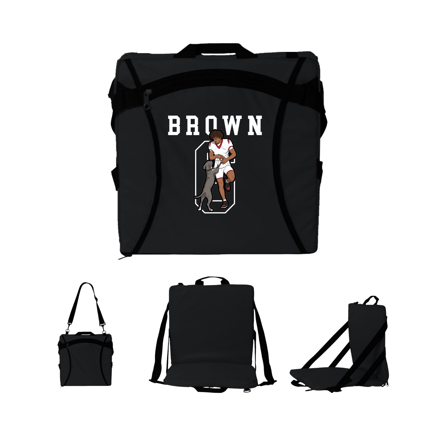 Folding Stadium Seat — Shirsey in Black