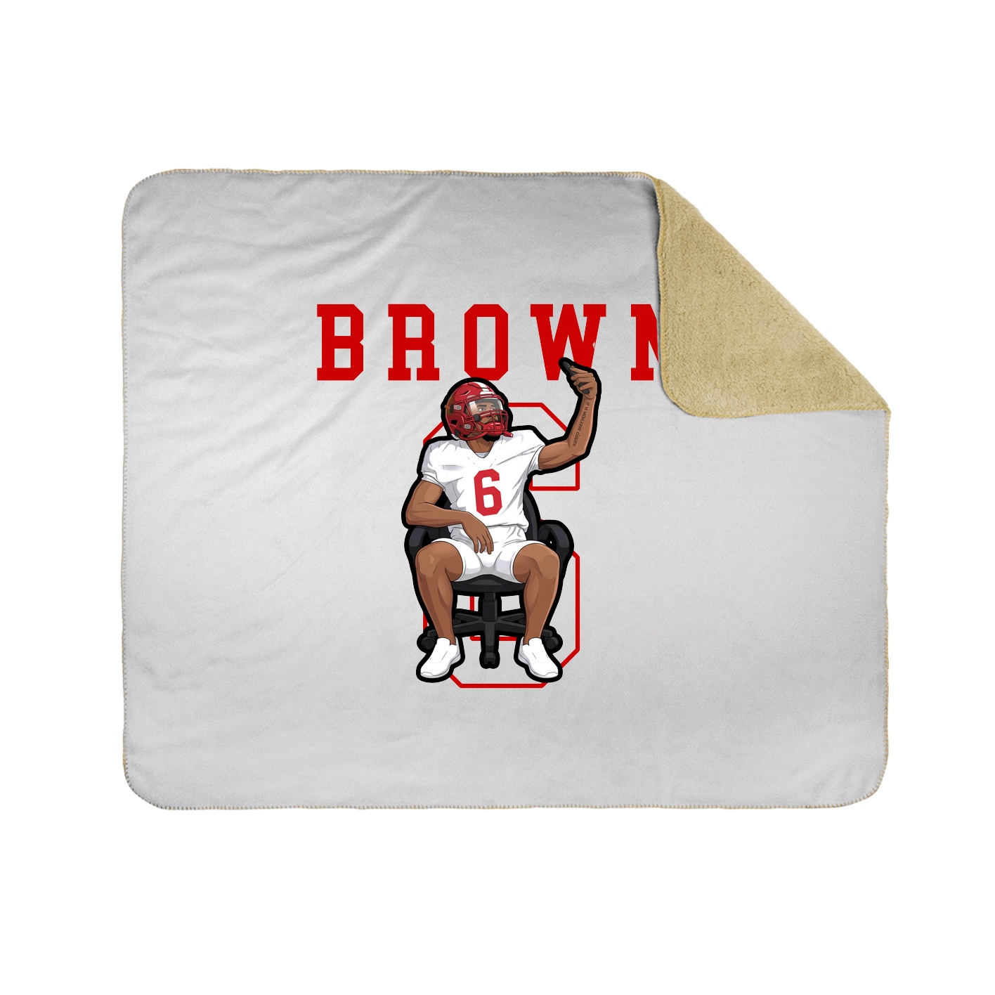 50x60 Sherpa Lined Throw Blanket
