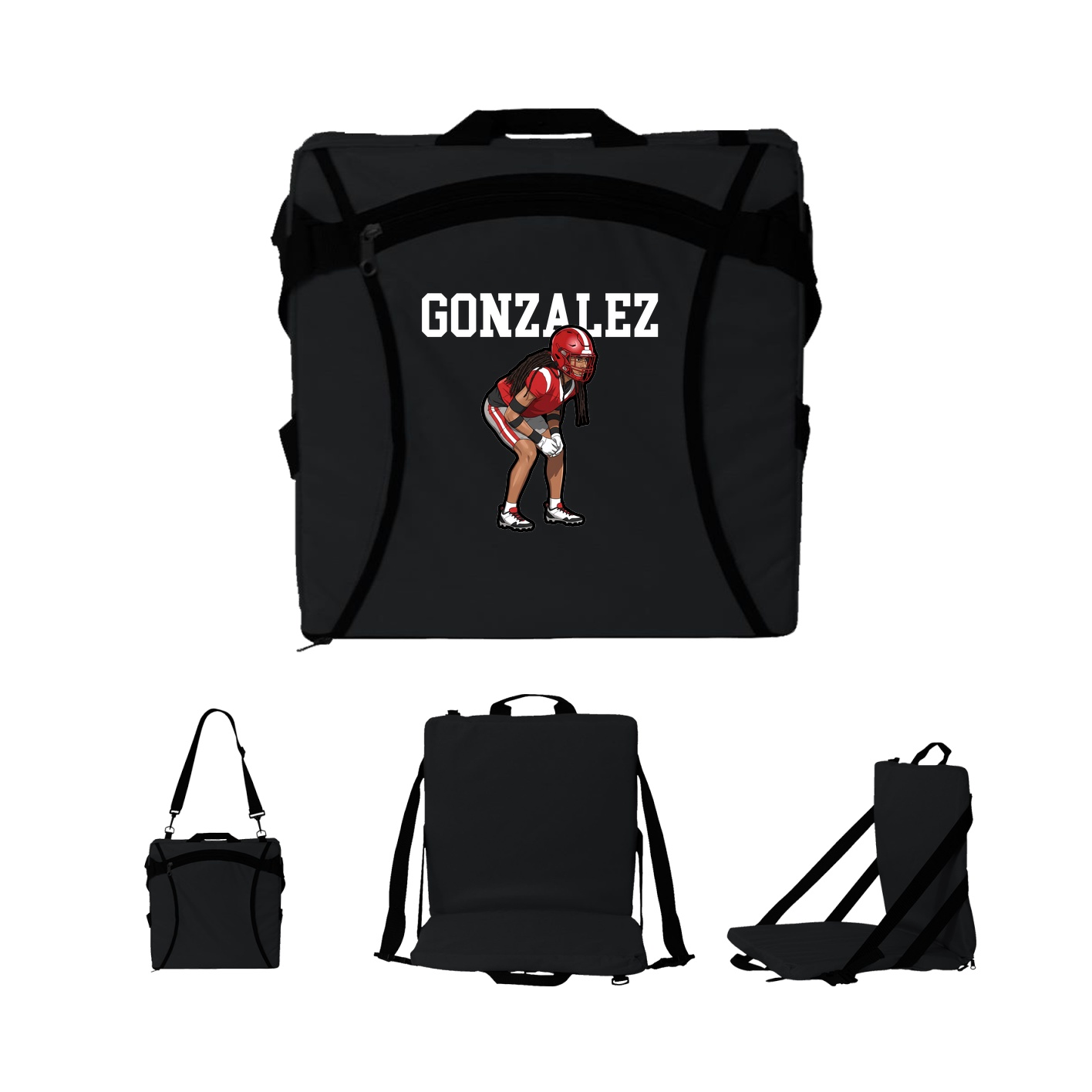 Folding Stadium Seat — Shirsey in Black