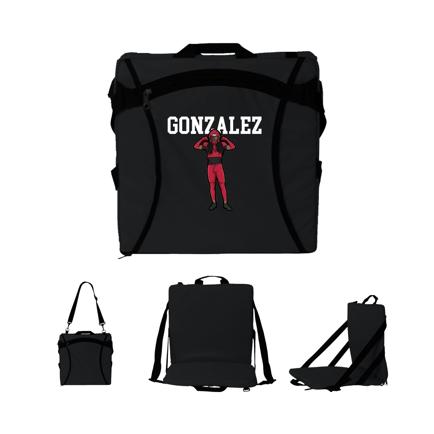 Folding Stadium Seat — Shirsey in Black