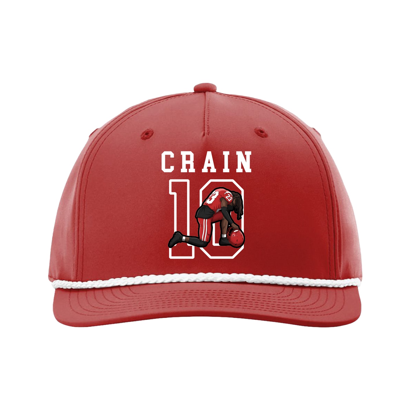 Five-Panel Classic Rope Cap — Shirsey in Red