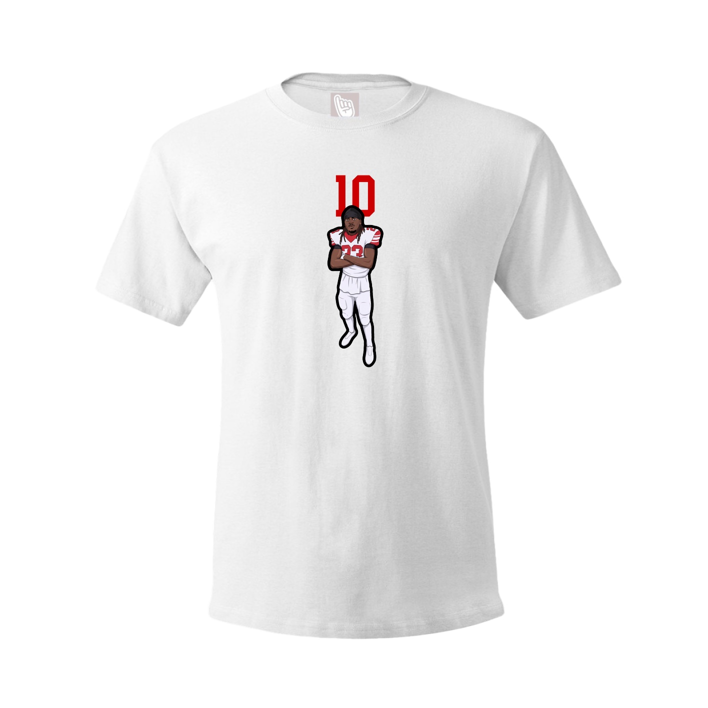 Tee — Number Top in White