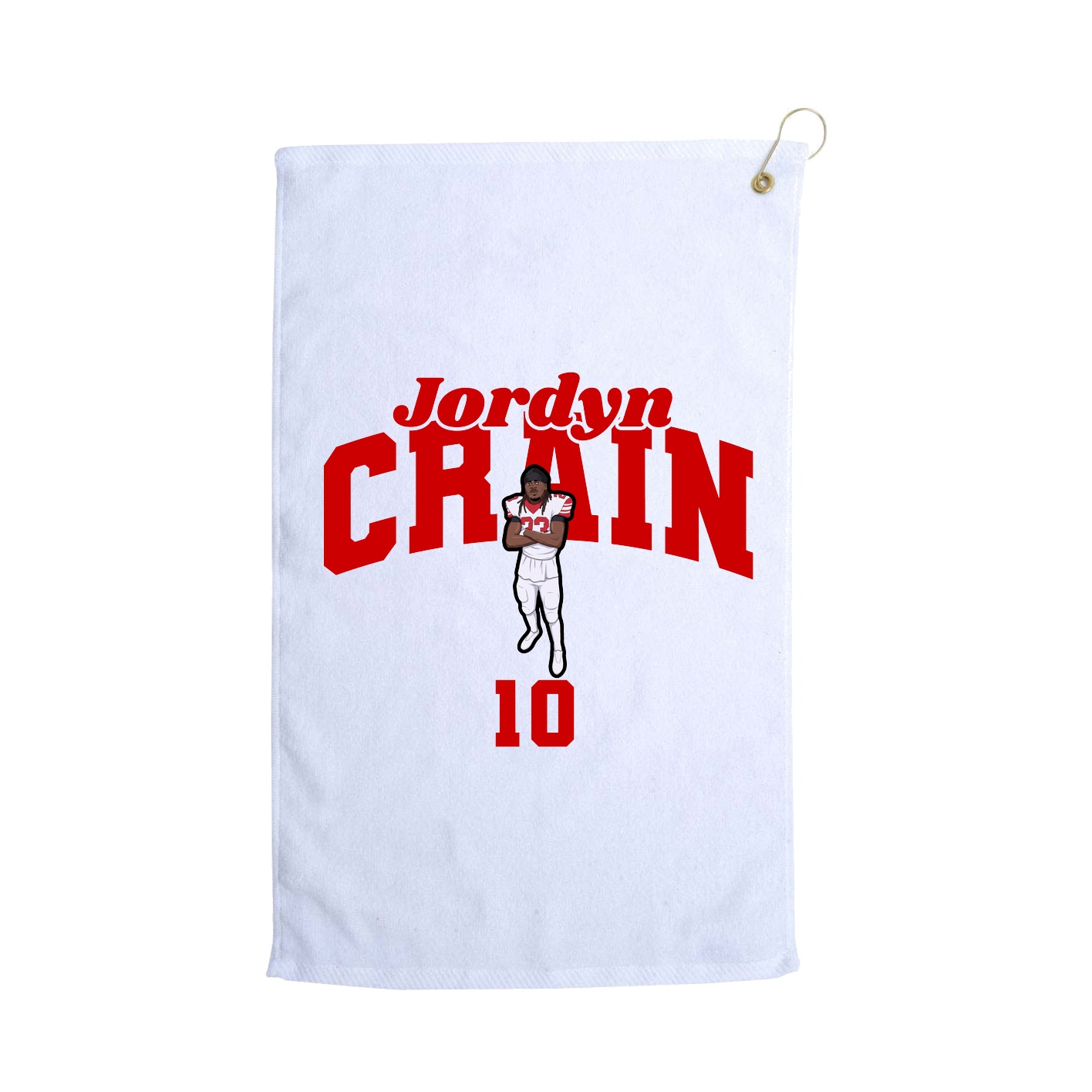 Golf Towel — Signature Arch in White