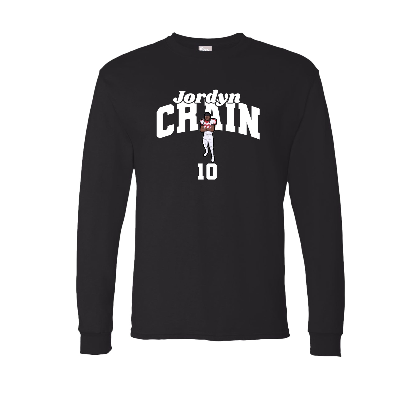 Long Sleeve Tee — Signature Arch in Black