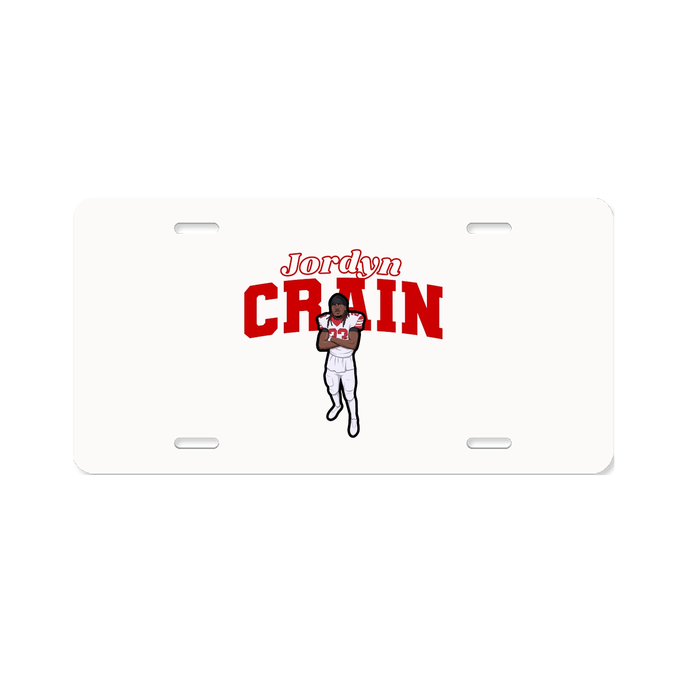 License Plate — Name Arch in Classic