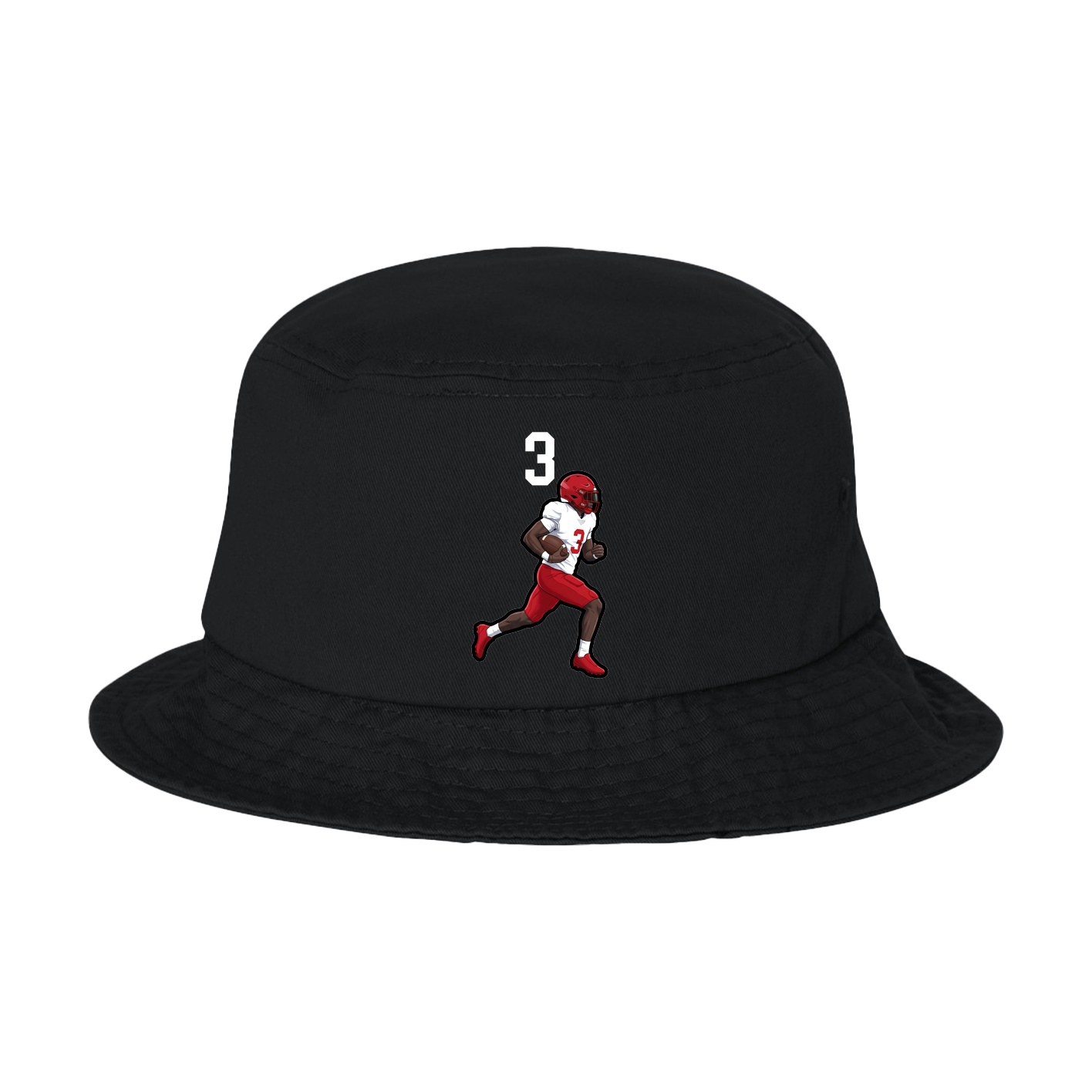 Bucket Cap — Number Top in Black