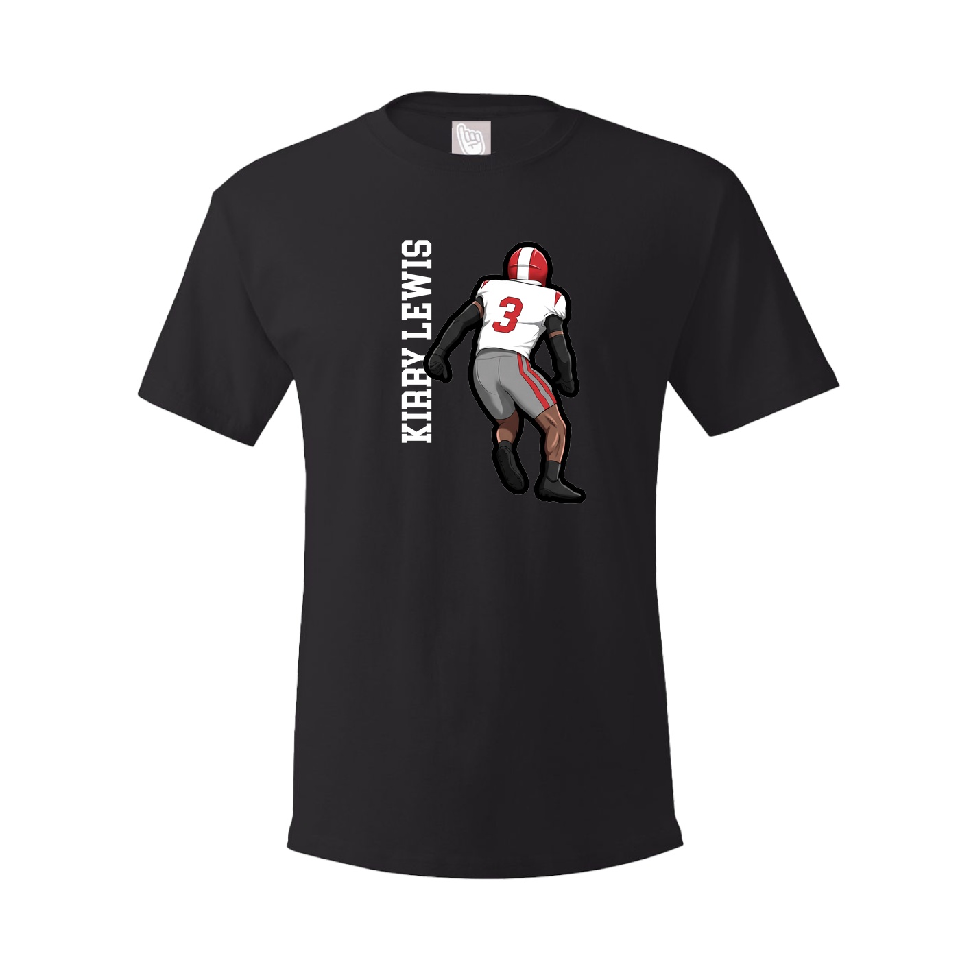 Tee — Name Vertical in Black