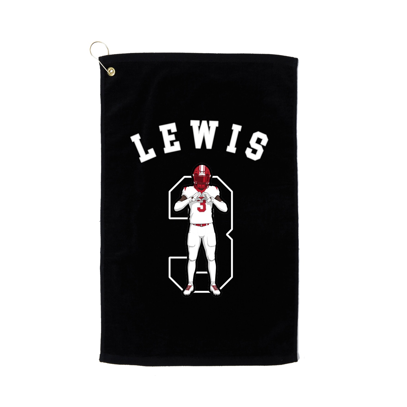 Golf Towel — Shirsey Arch in Black