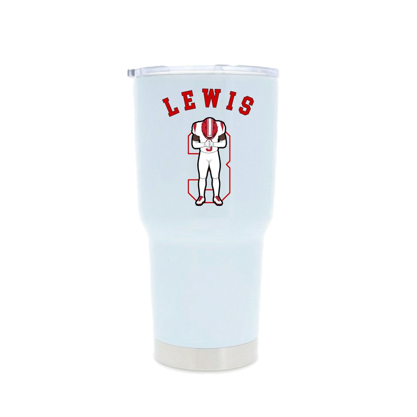 30oz Stainless Steel Tumbler — Shirsey Arch in White
