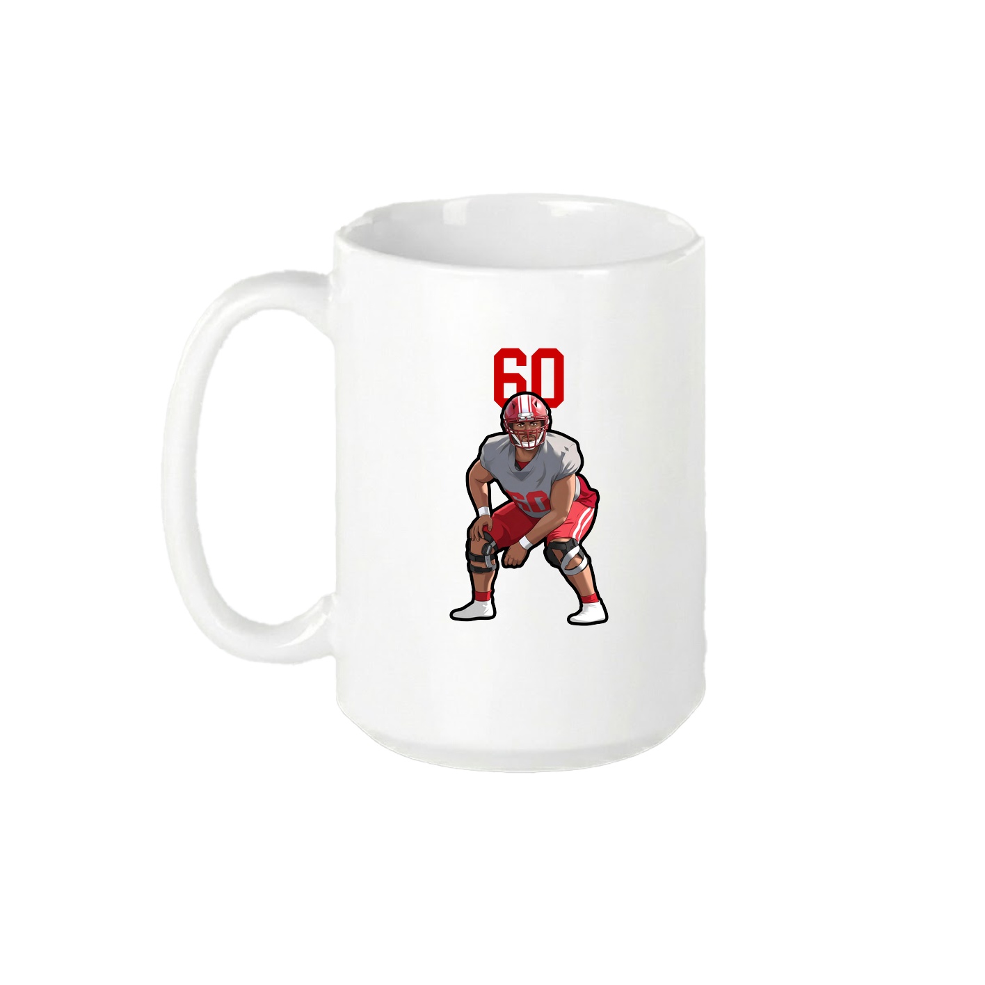 15oz Coffee Mug — Number Top in White