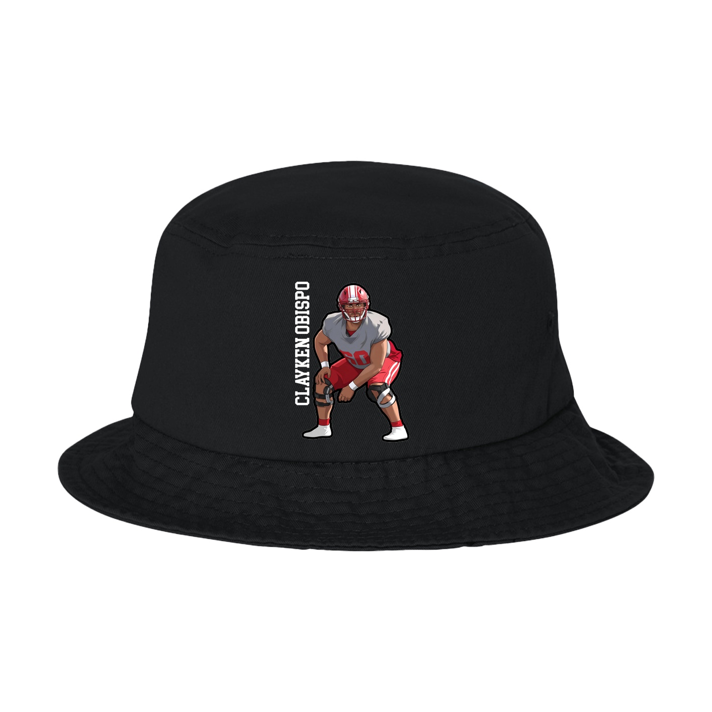 Bucket Cap — Name Vertical in Black