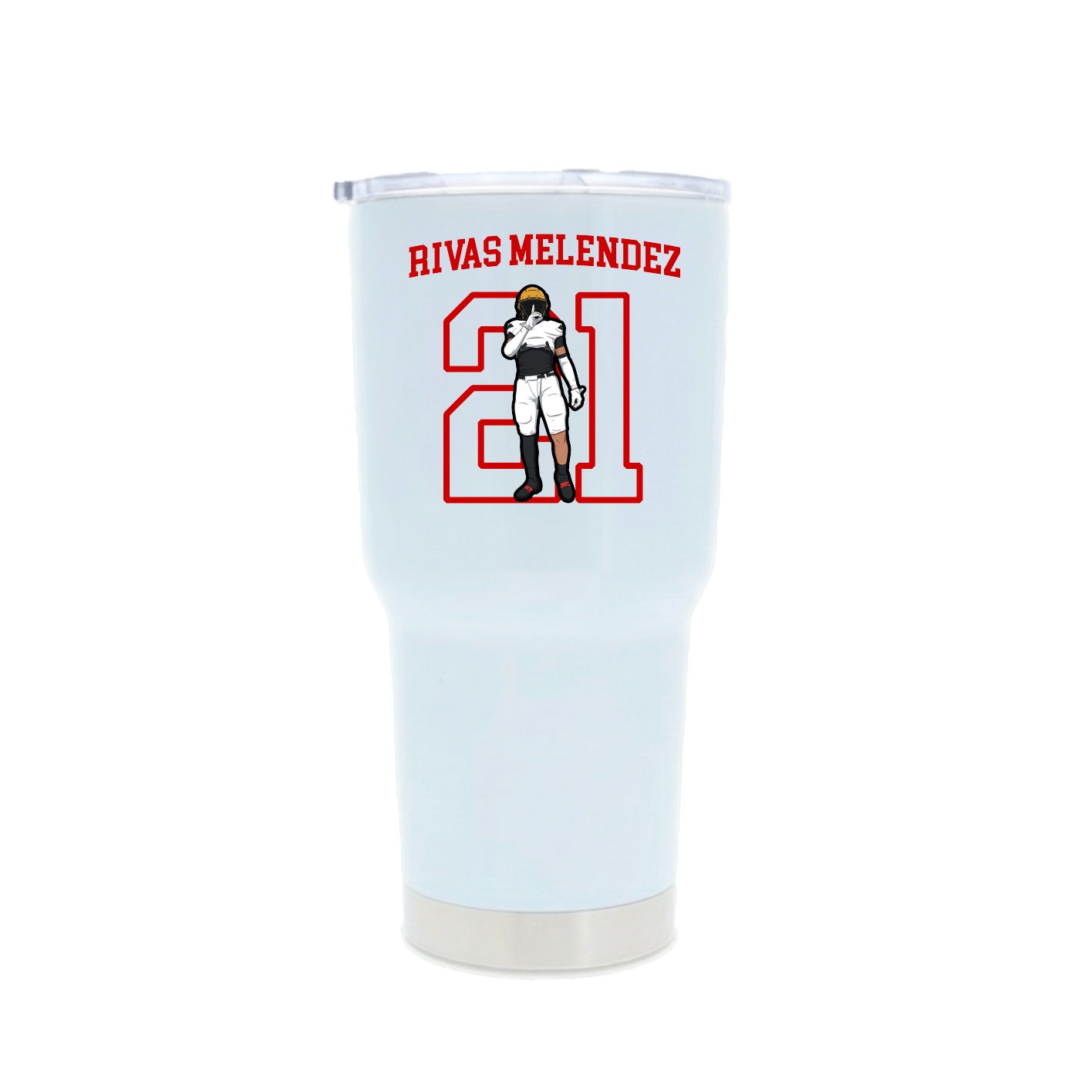 30oz Stainless Steel Tumbler — Shirsey in White