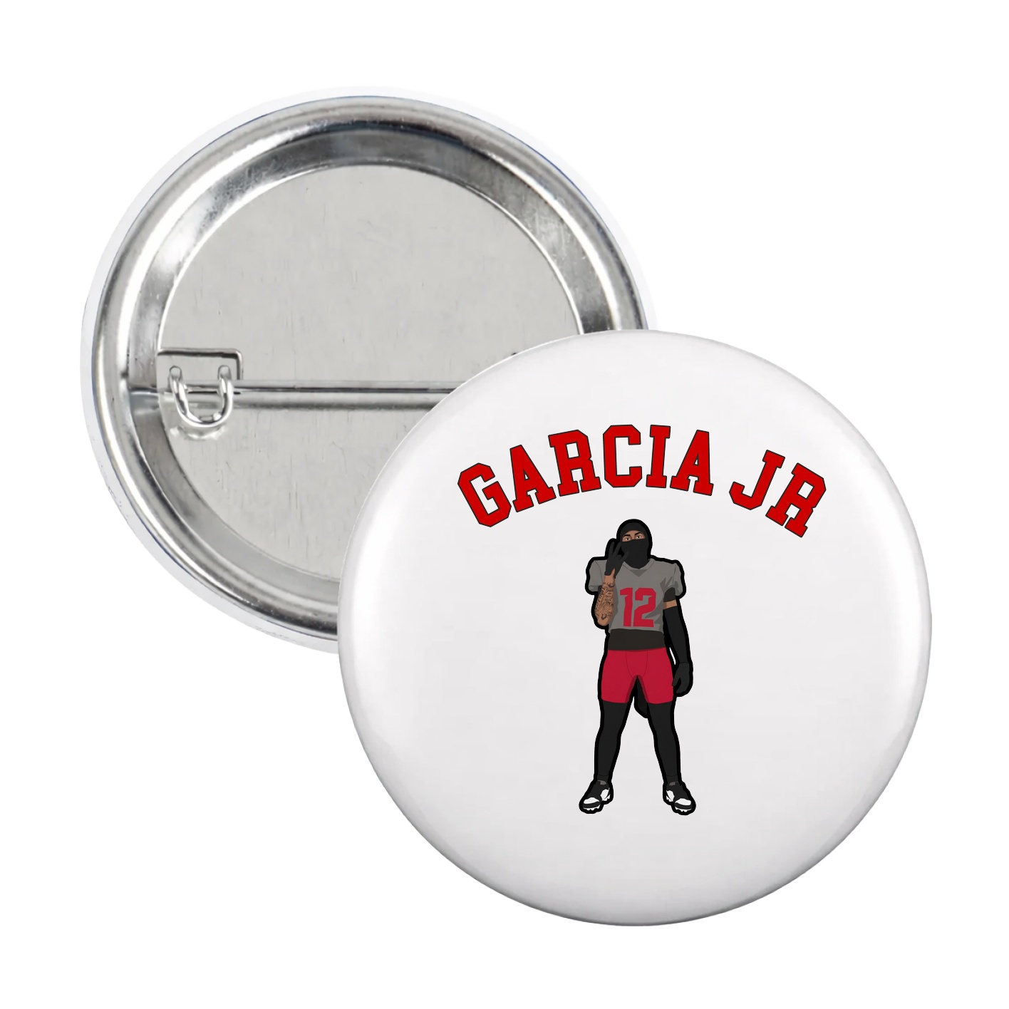Game Day Button — Shirsey Arch in White