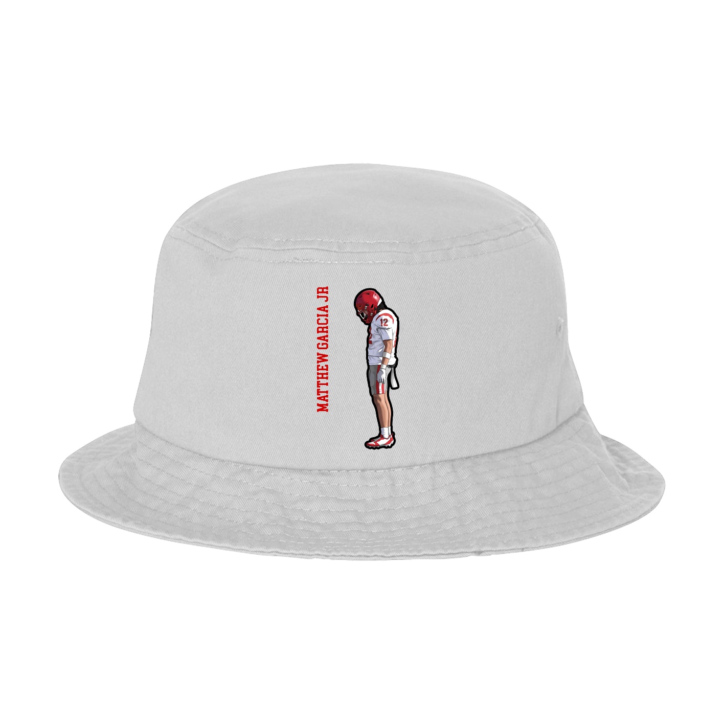 Bucket Cap — Name Vertical in White