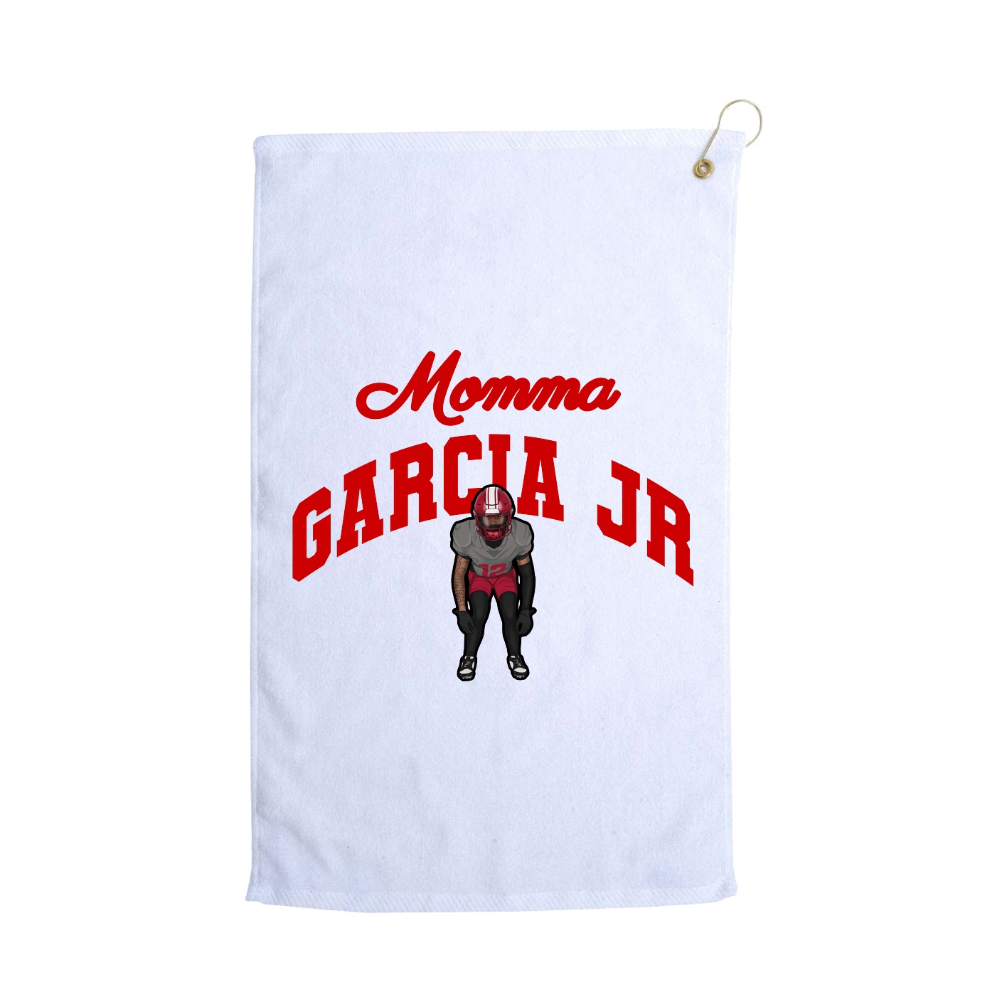 Golf Towel — Mothers Day Arch in White