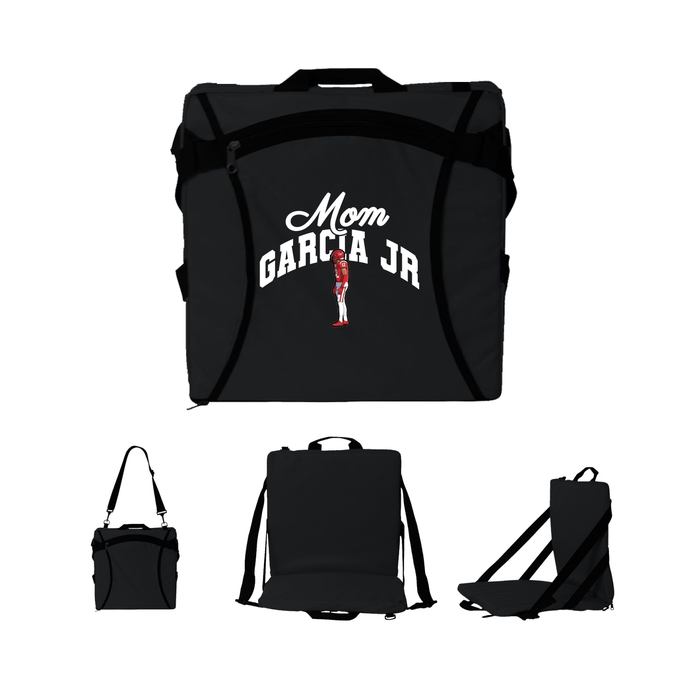 Folding Stadium Seat — Mothers Day Arch in Black