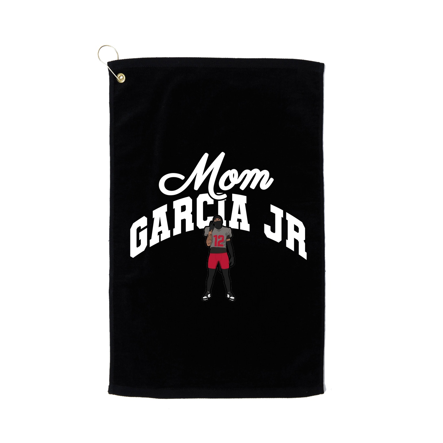Golf Towel — Mothers Day Arch in Black